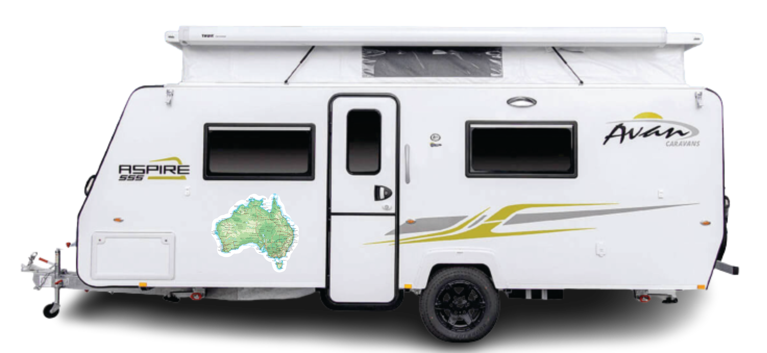 Map of Australia for caravans