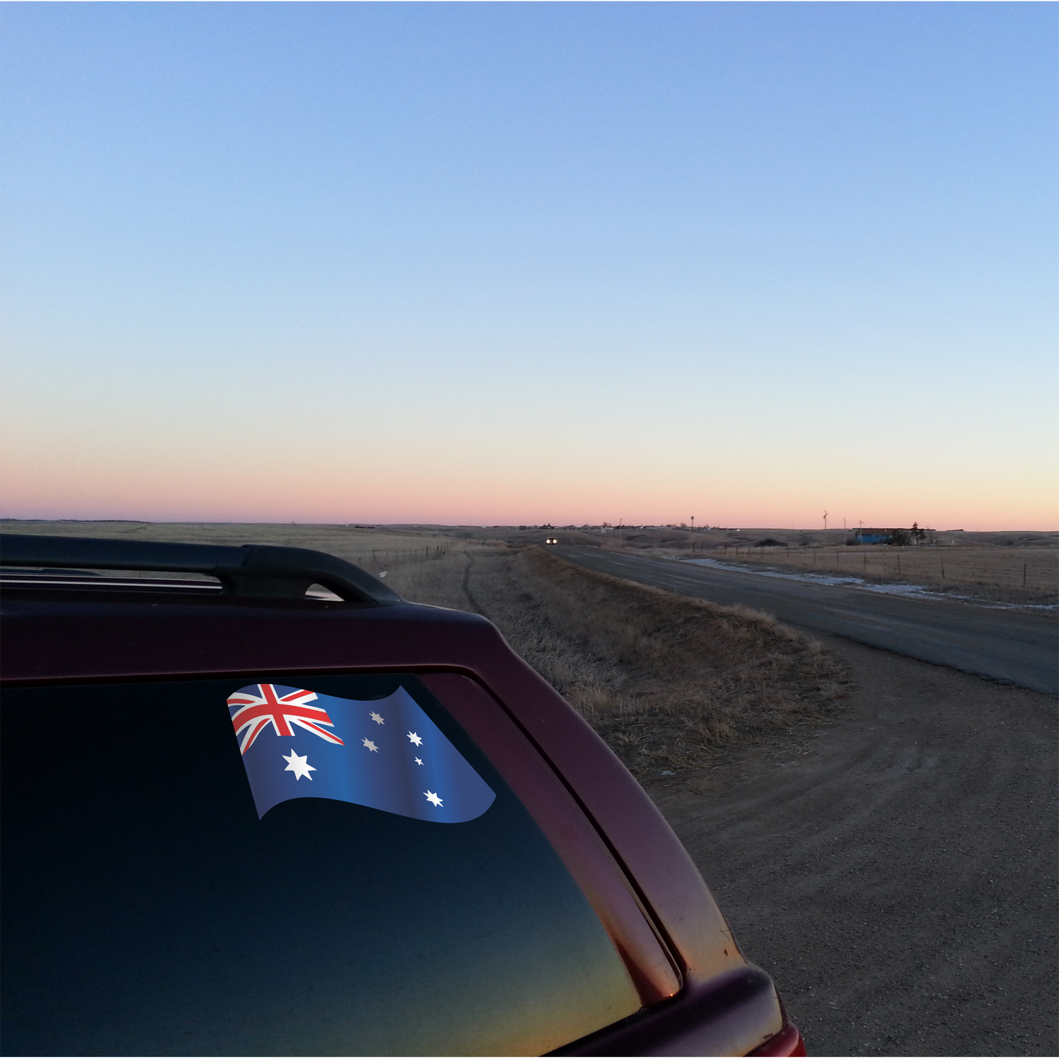 Australian flag sticker