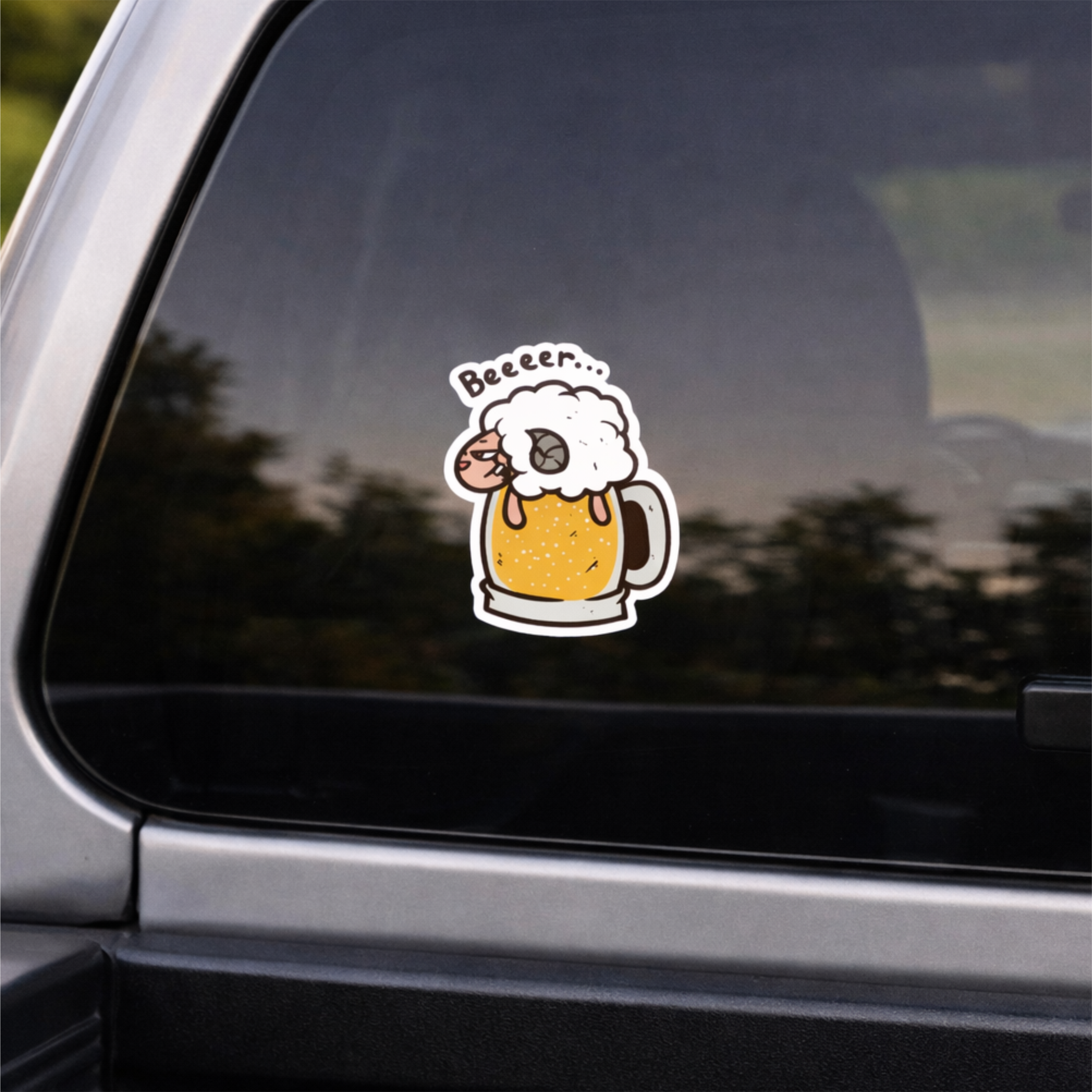 Beeeer… Sheep Sticker | Funny Beer Lover Vinyl Sticker | Ute, Fridge &amp; Esky Decal