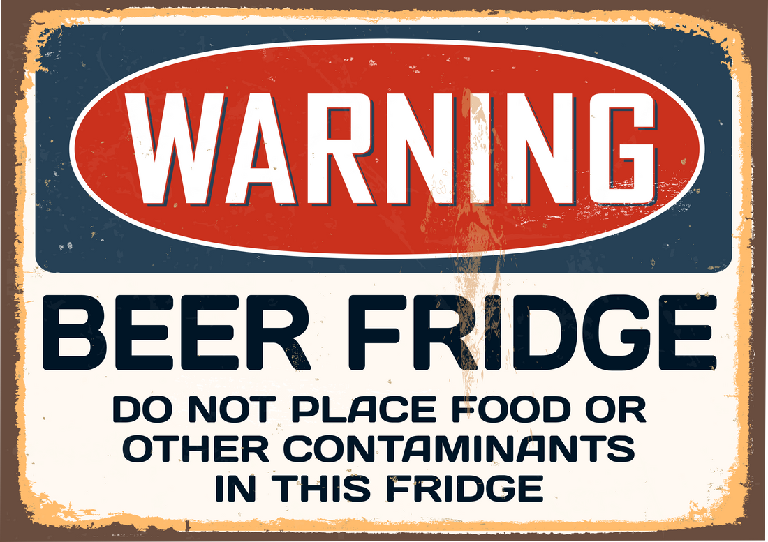 Beer fridge stickers