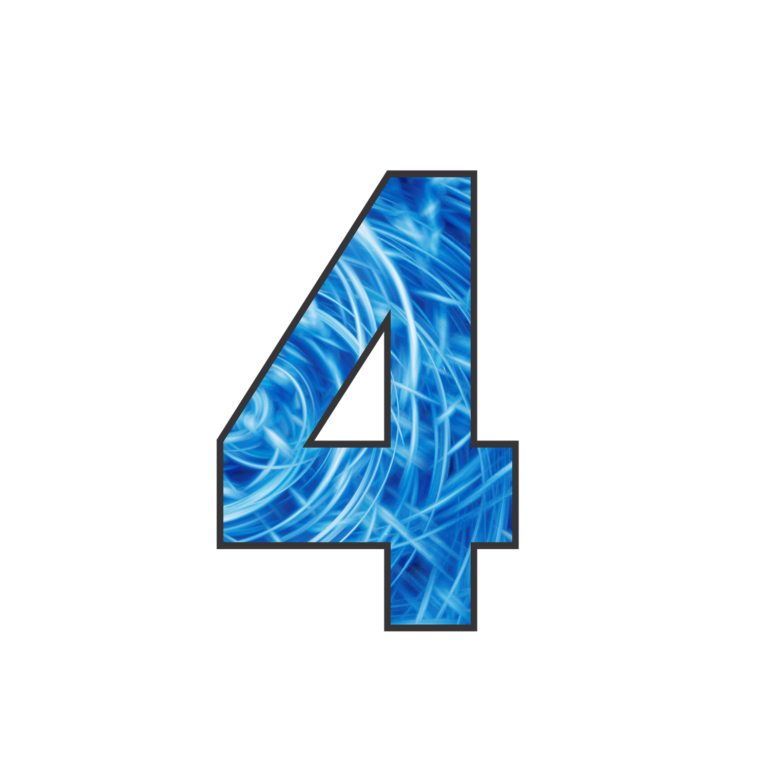 House number stickers for wheelie bins - Checkerplate, Rainbow &amp; Blue Swirl