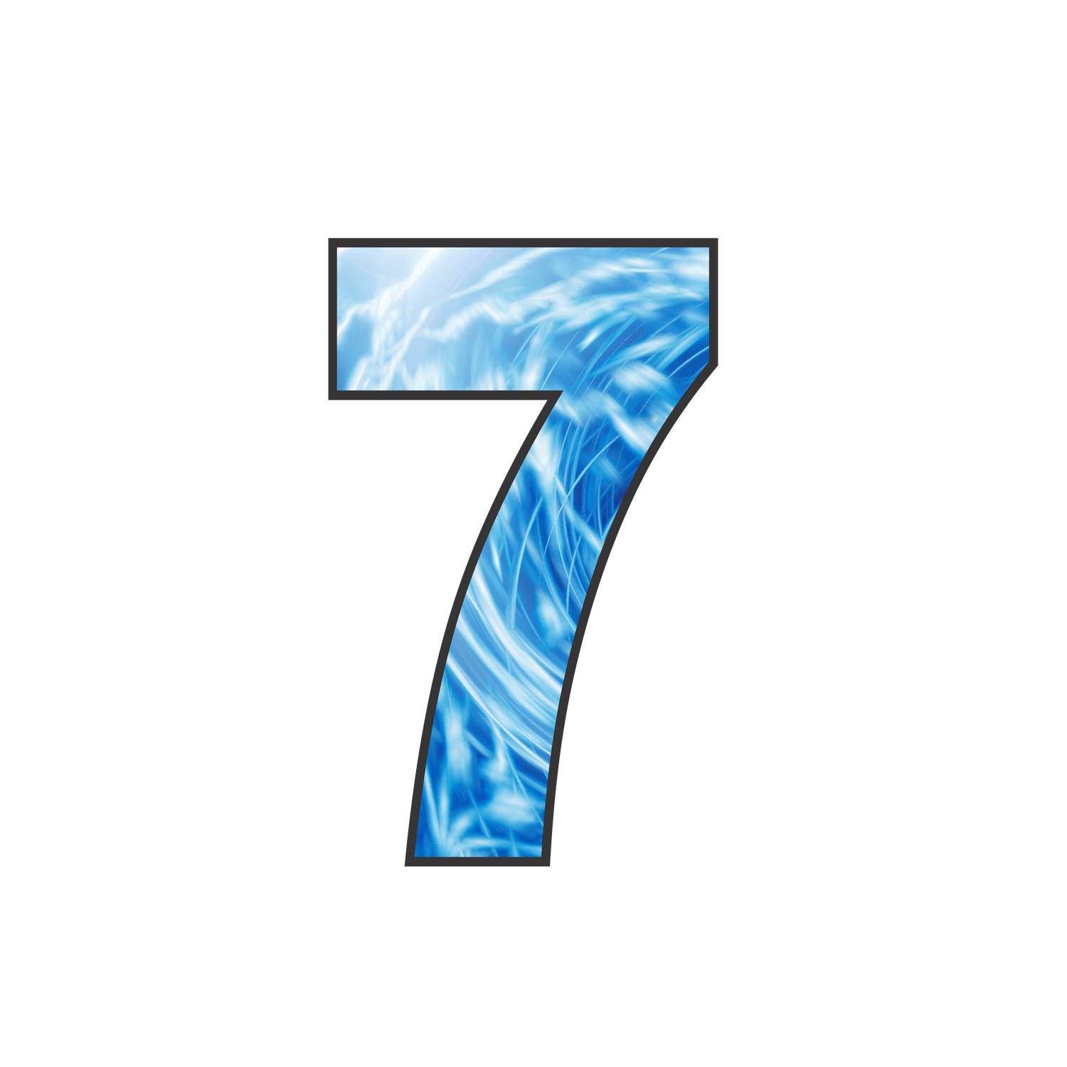 House number stickers for wheelie bins - Checkerplate, Rainbow &amp; Blue Swirl