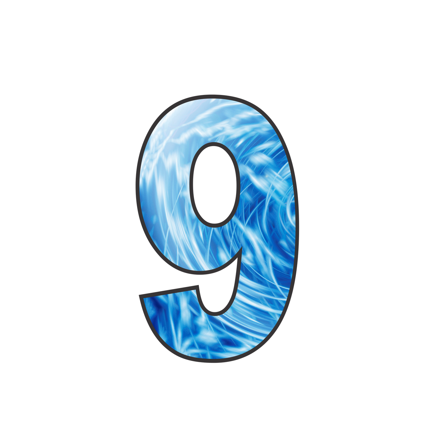House number stickers for wheelie bins - Checkerplate, Rainbow &amp; Blue Swirl