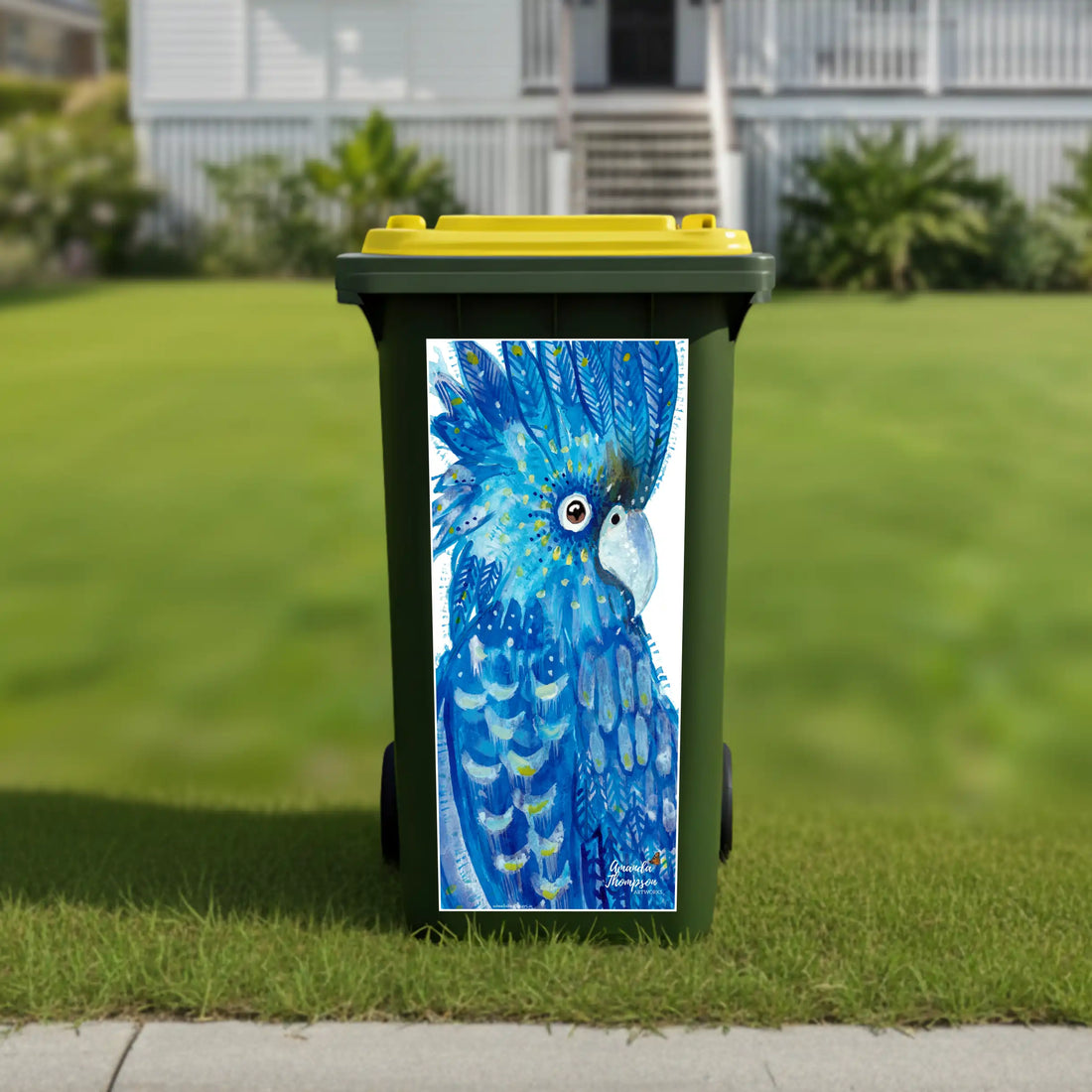 Bluey wheelie bin sticker