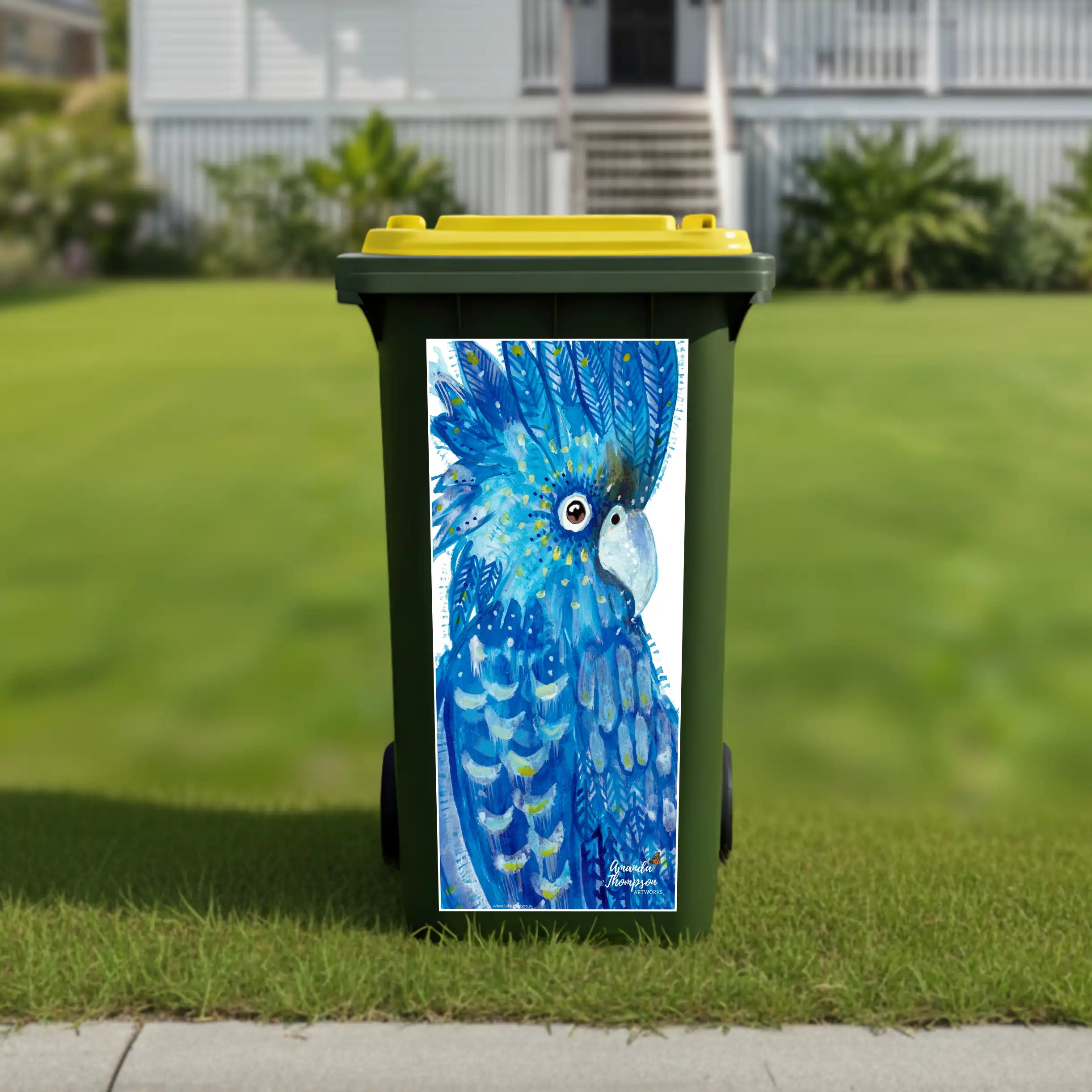 Bluey wheelie bin sticker