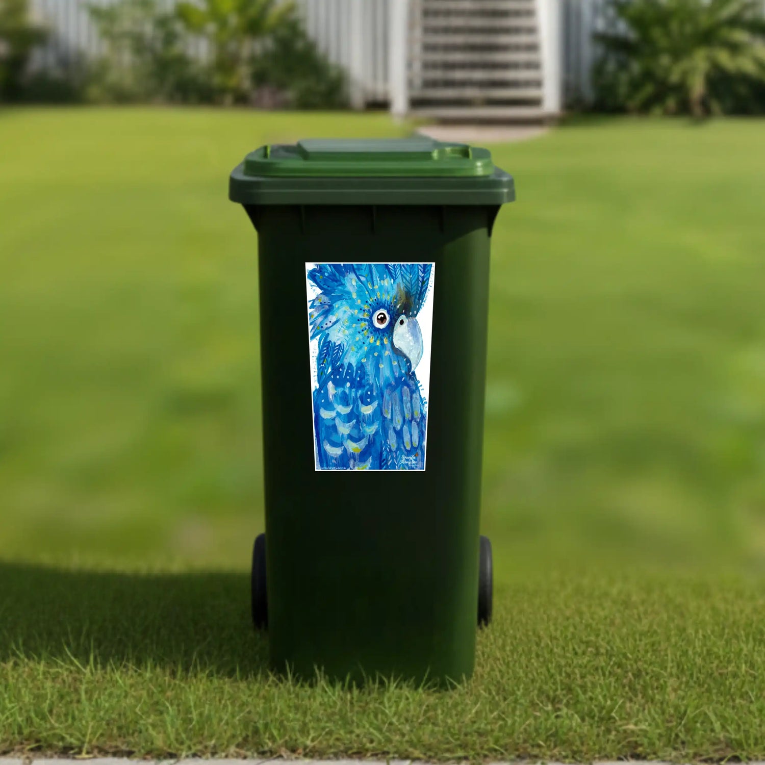 Bluey wheelie bin sticker