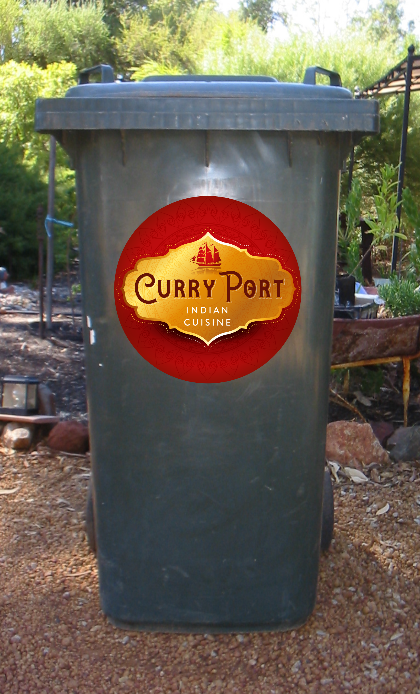 Use your own image wheelie bin sticker