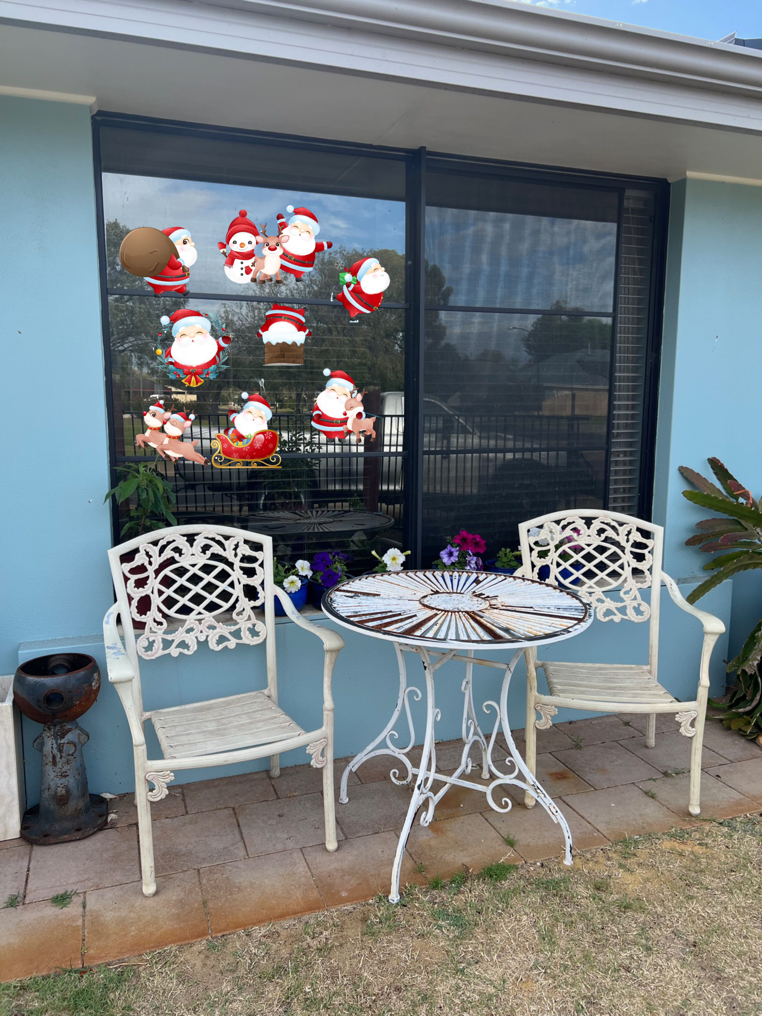 Cute santa pack of stickers