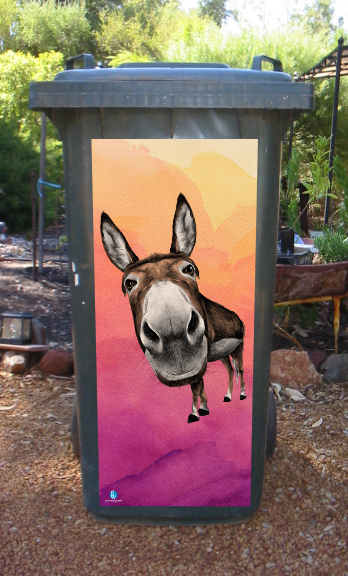 Donkey wheelie sticker