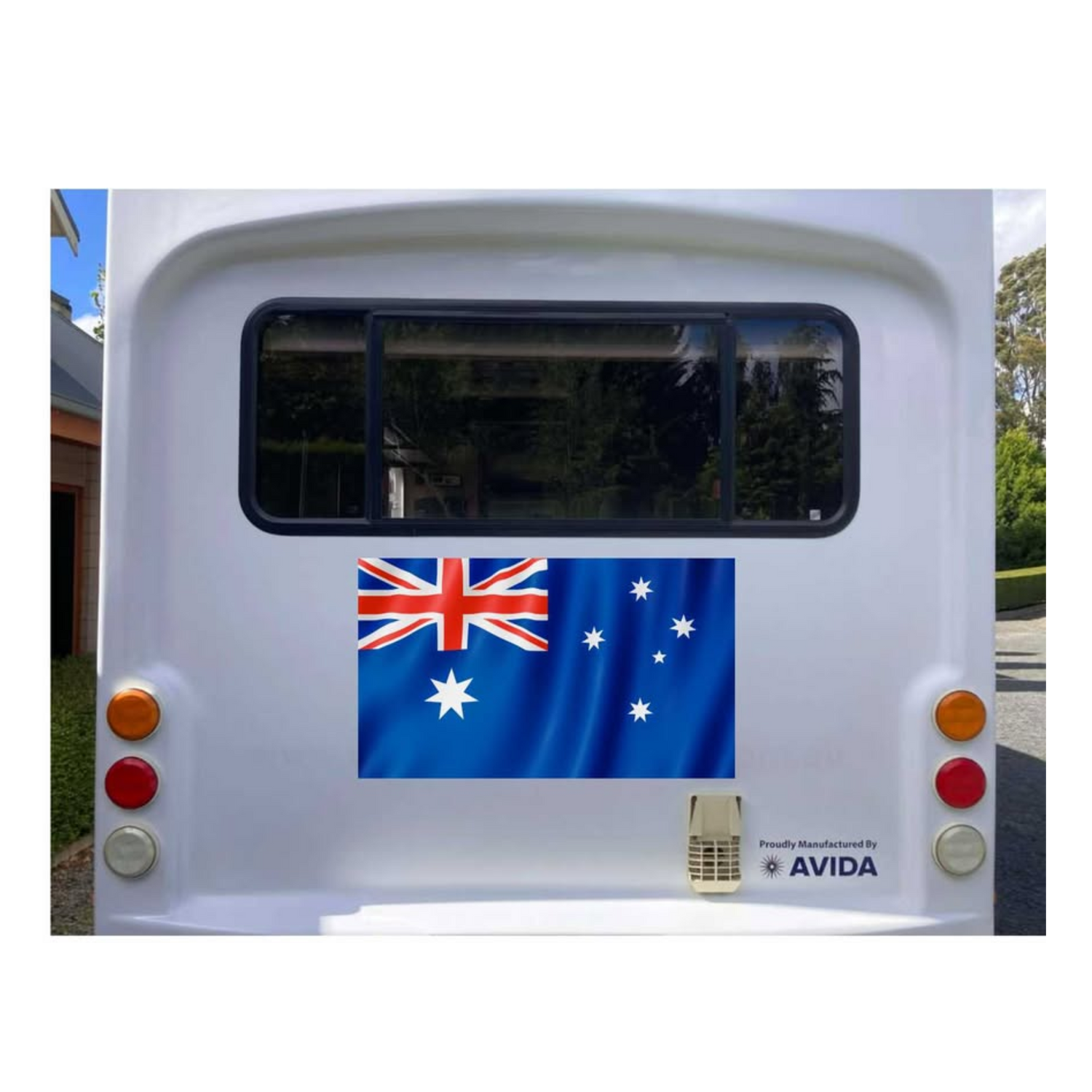 SPECIAL Australian flag sticker for caravan