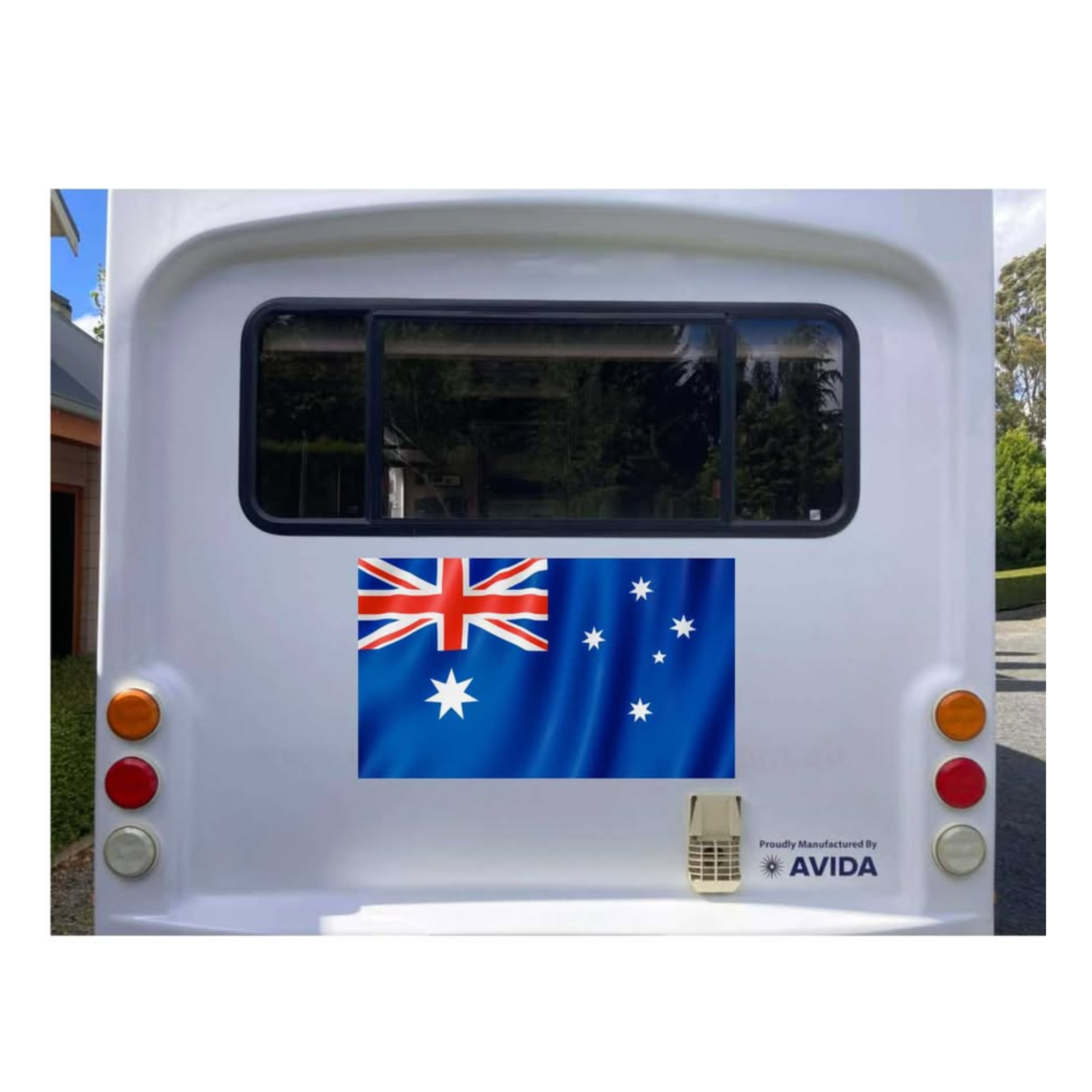 SPECIAL Australian flag sticker for caravan