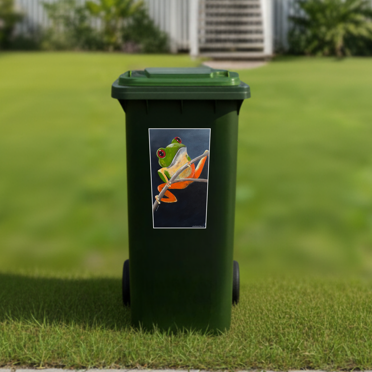 Freddo wheelie bin sticker