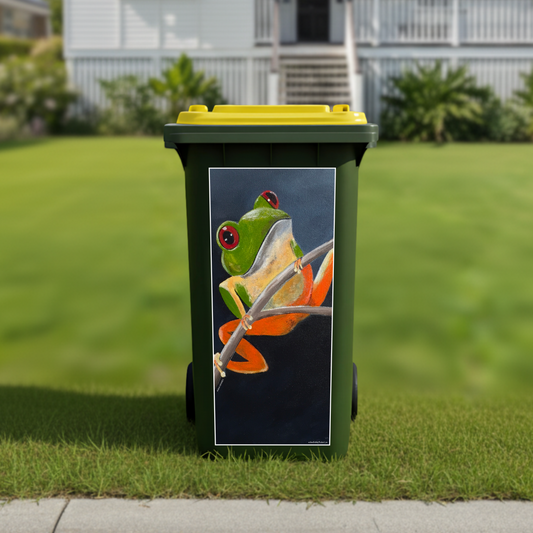 Freddo wheelie bin sticker
