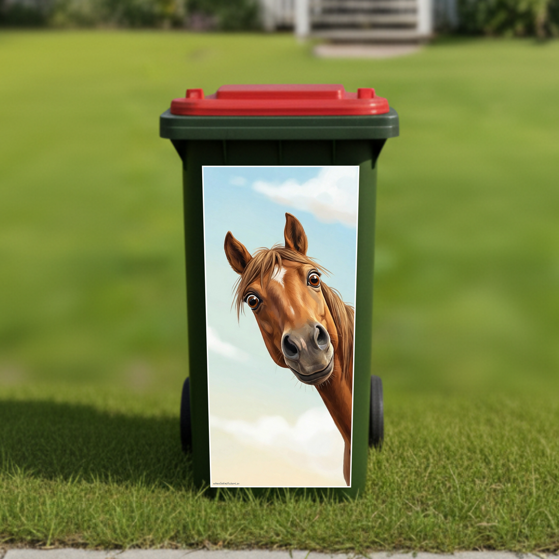 Gday horse wheelie bin sticker