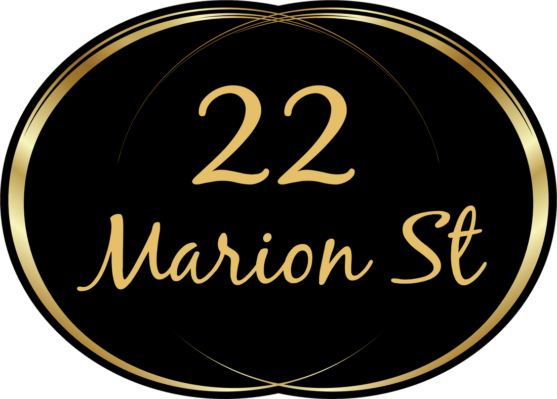 Decorative house number and street name wheelie bin sticker