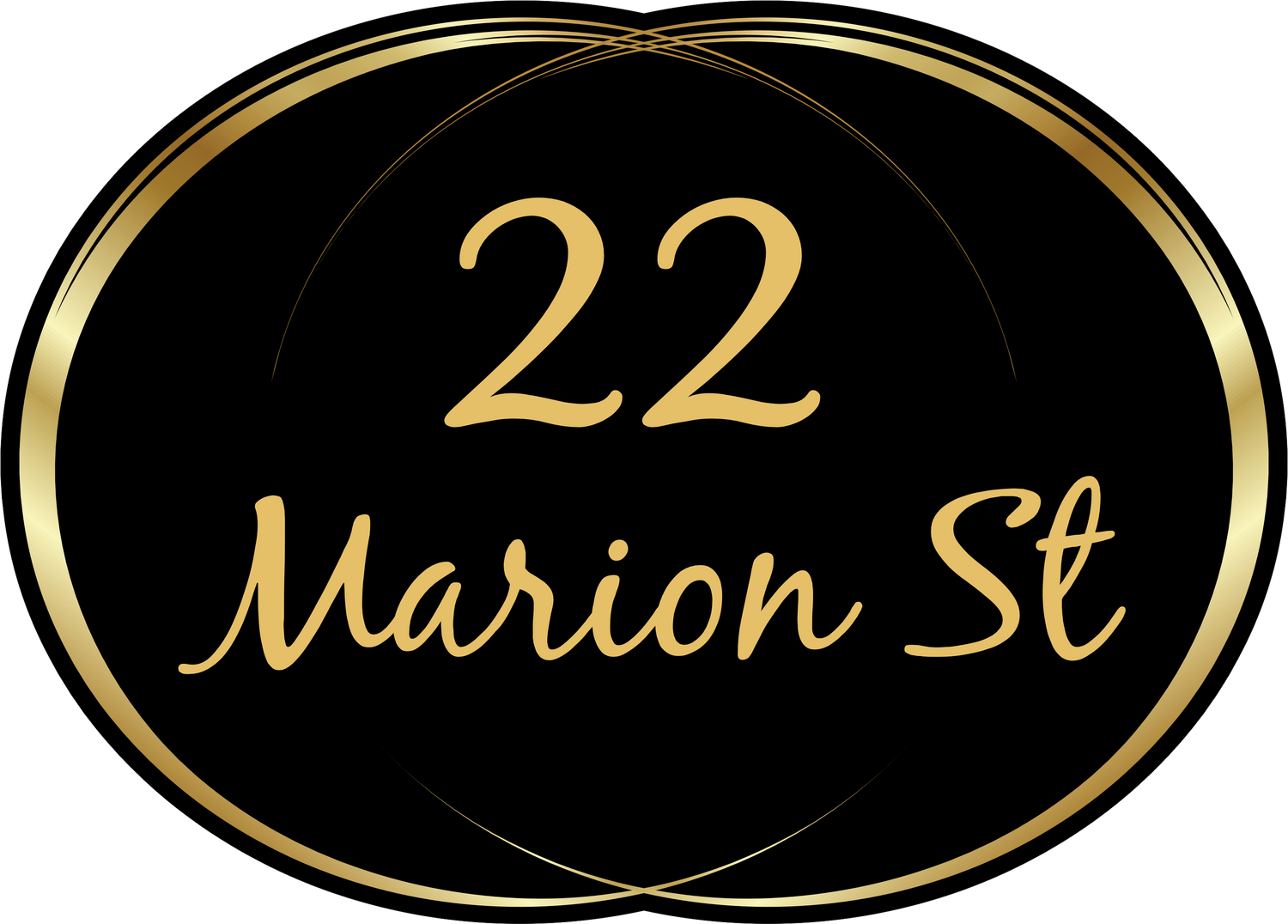 Decorative house number and street name wheelie bin sticker