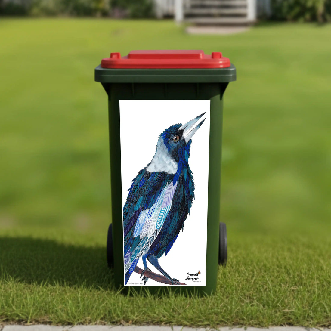 Kelly maggie wheelie bin sticker