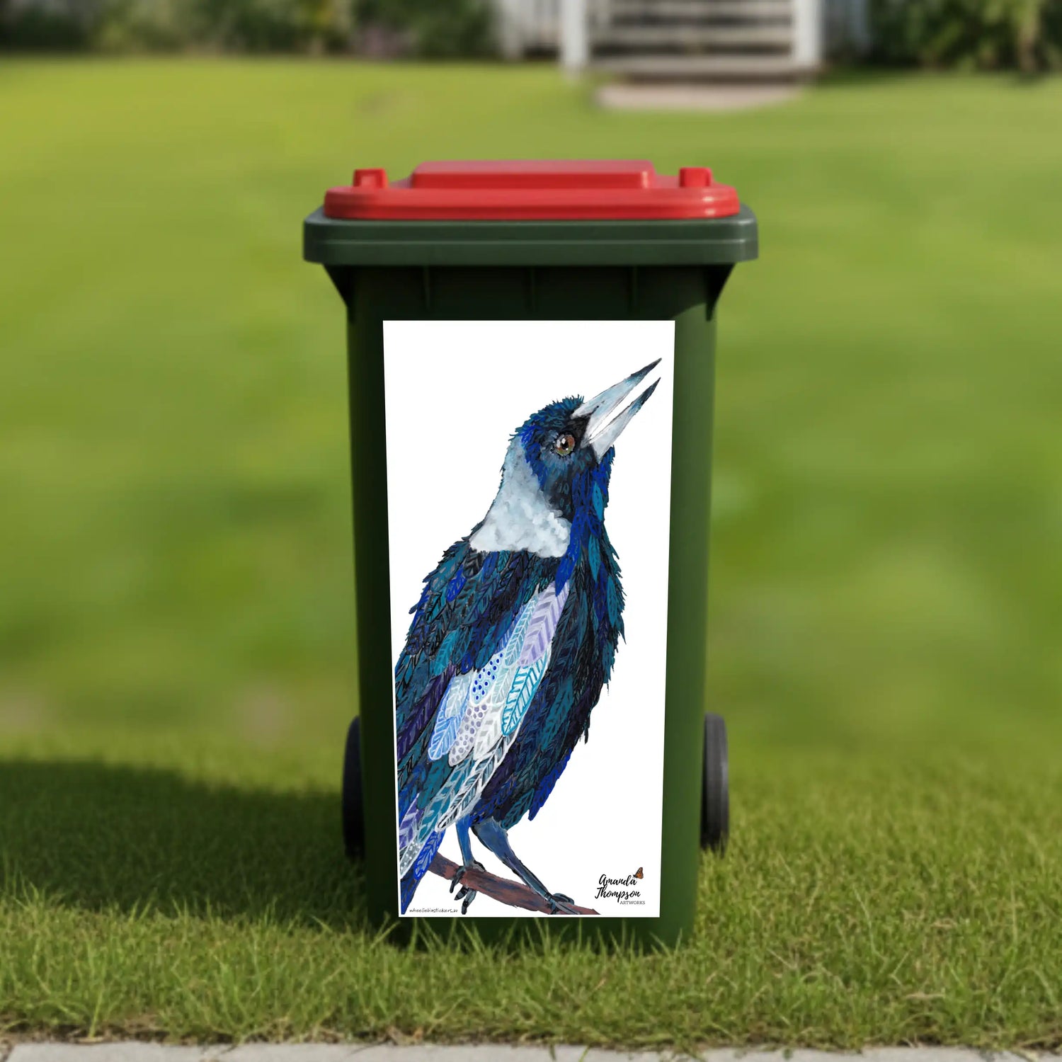 Kelly maggie wheelie bin sticker