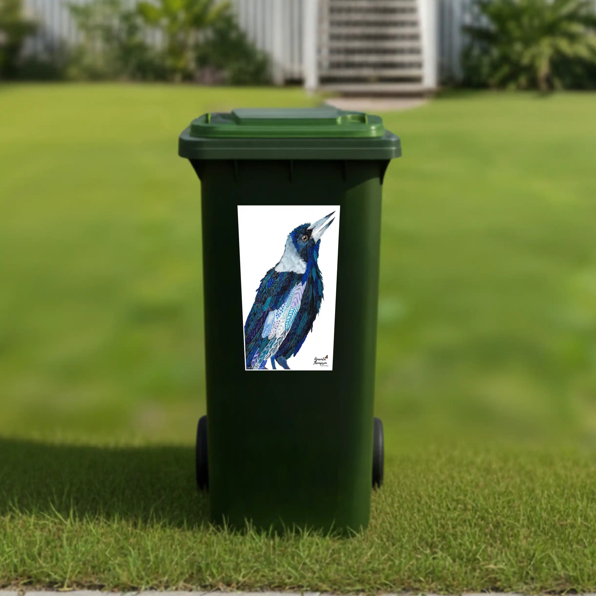 Kelly maggie wheelie bin sticker
