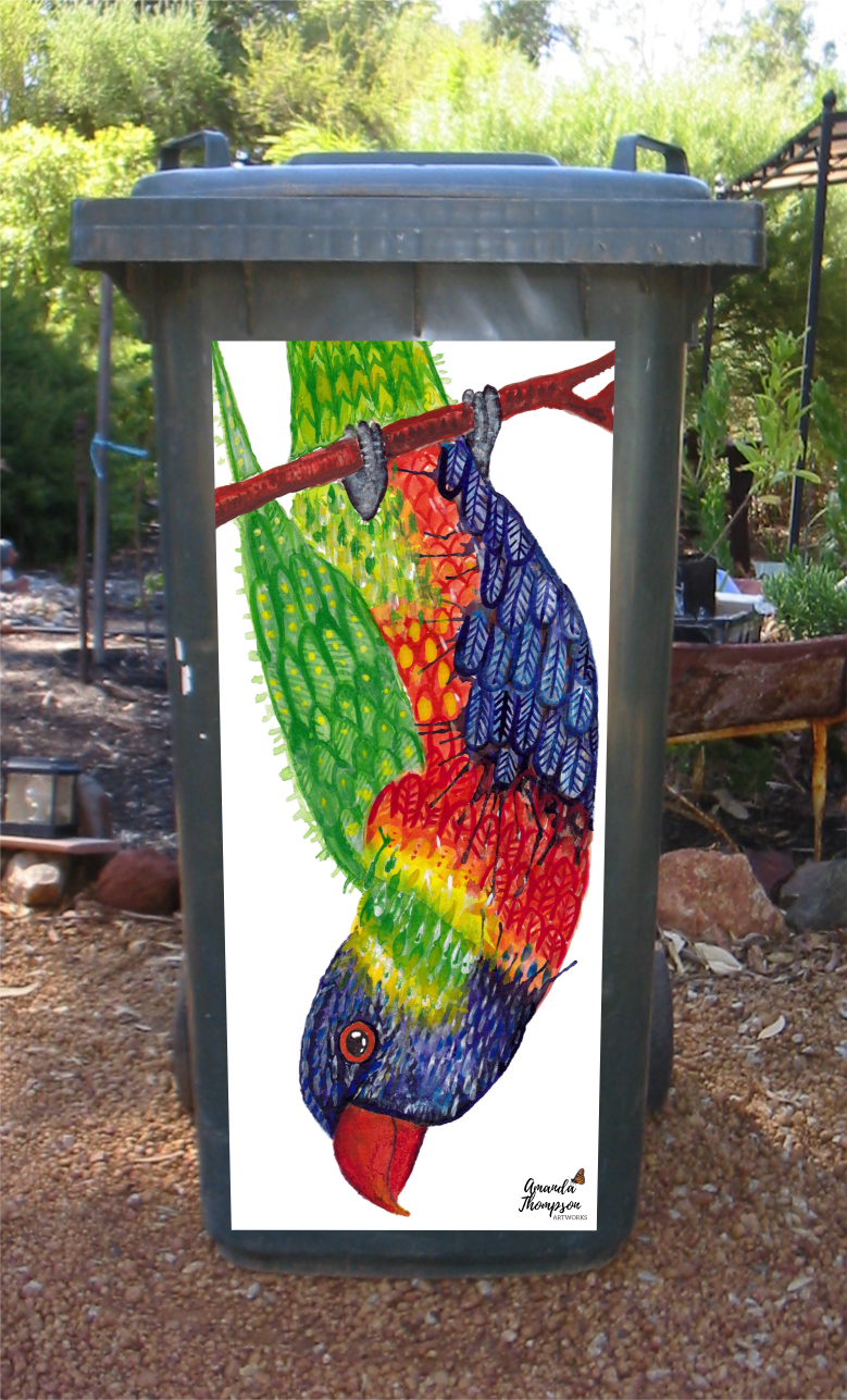 Lori wheelie bin sticker