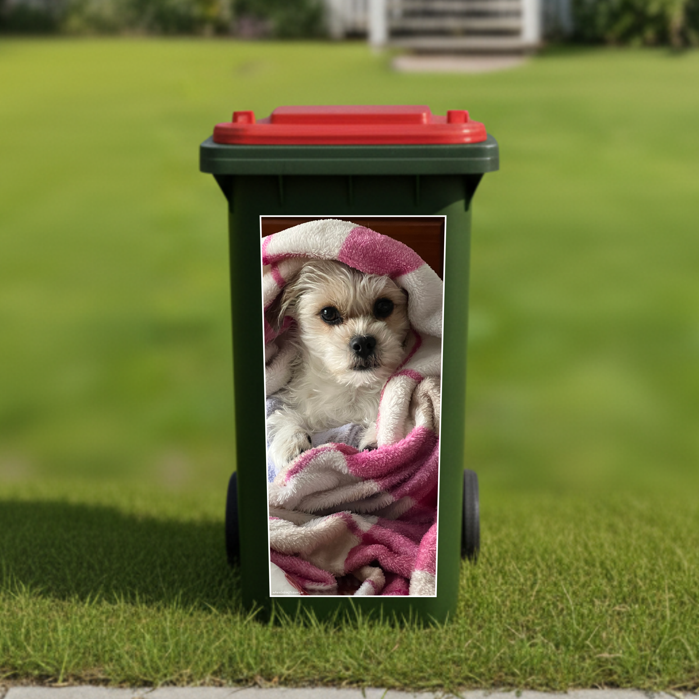 Shih Tzu wheelie bin sticker