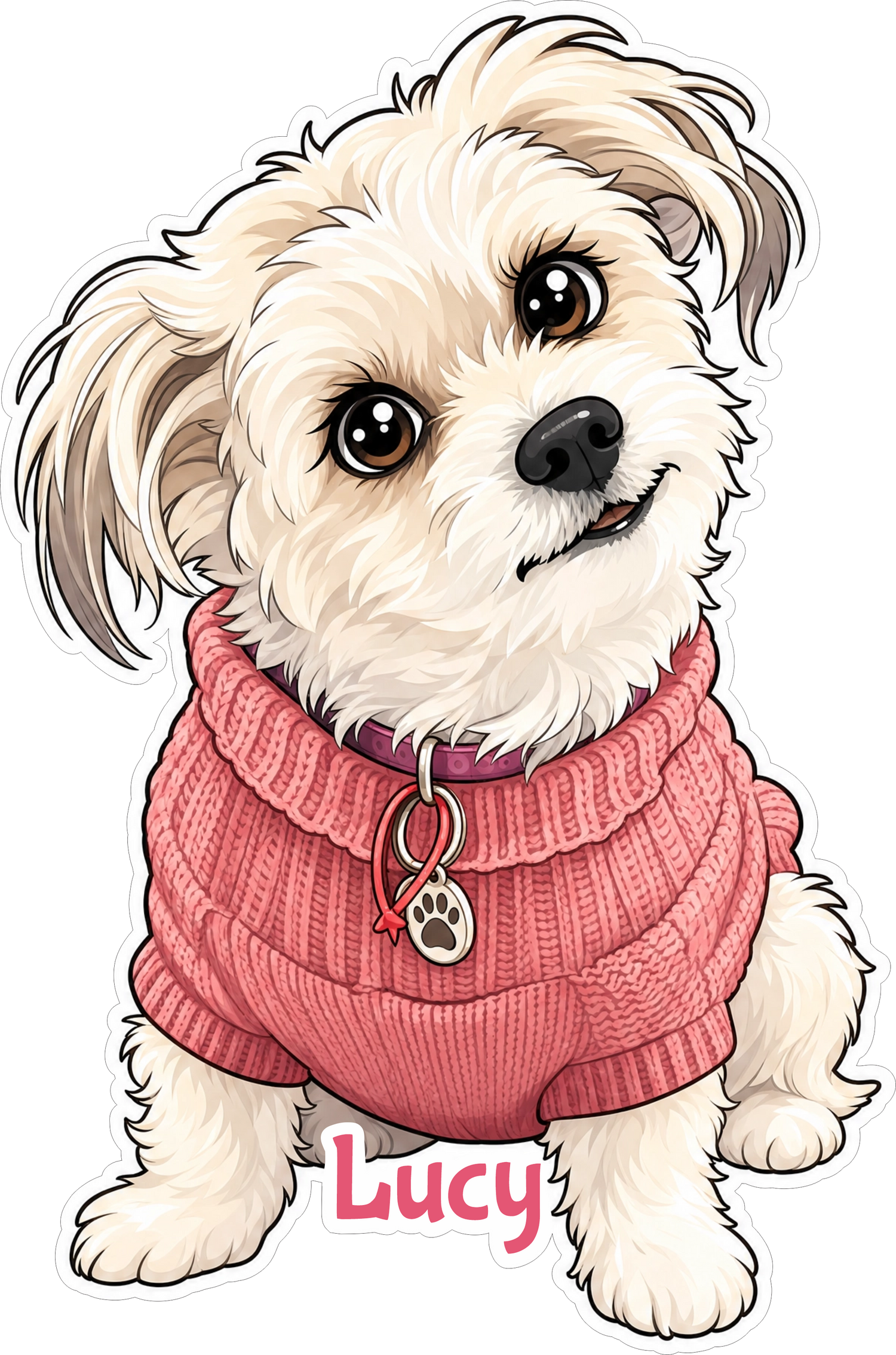 Your custom cartoon pet sticker