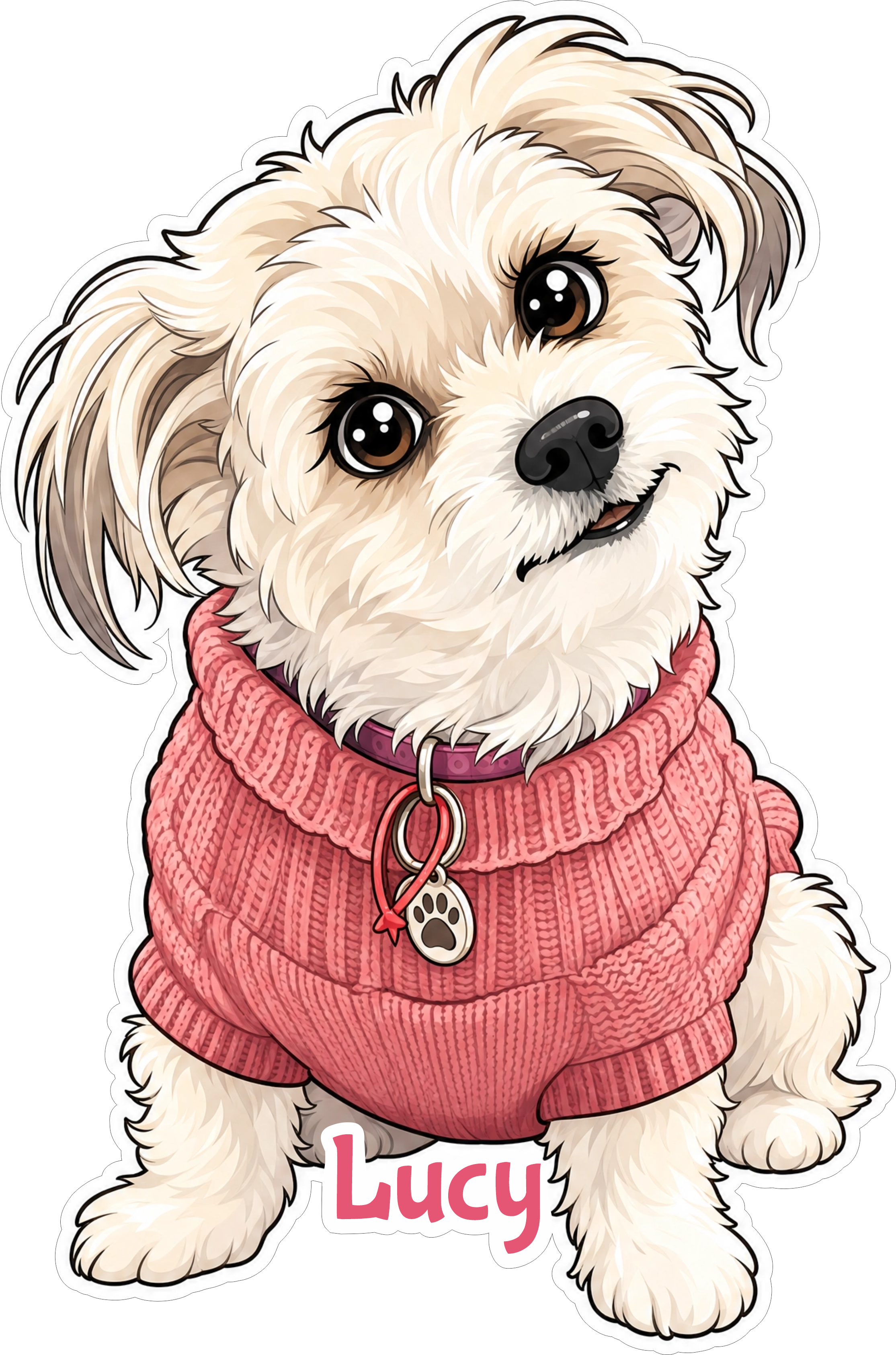 Your custom cartoon pet sticker