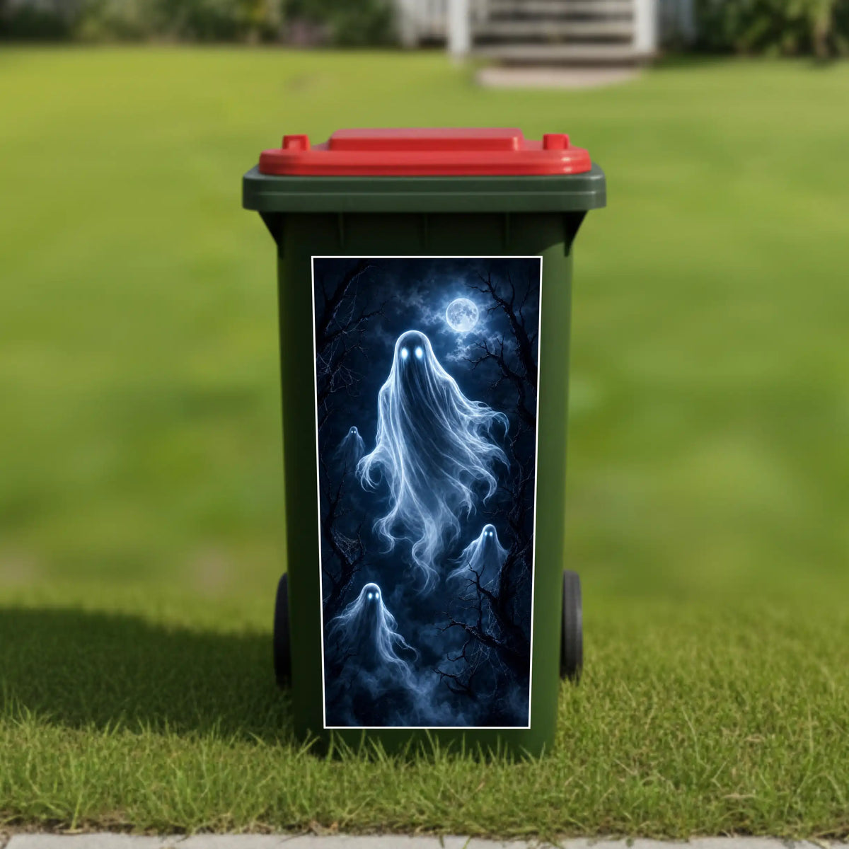 Midnight Ghost wheelie bin sticker