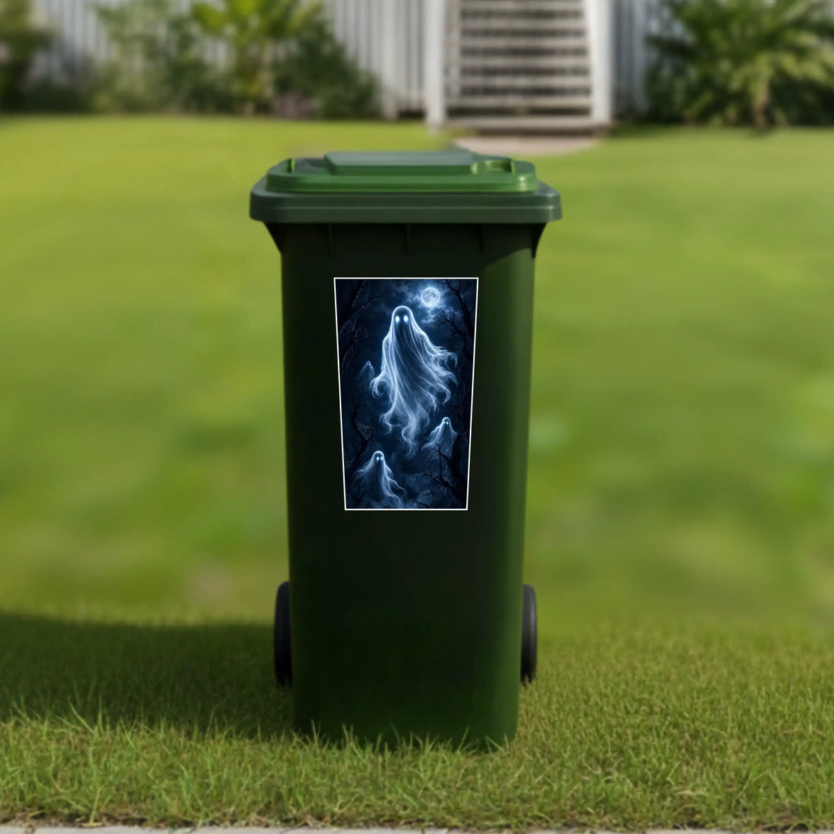 Midnight Ghost wheelie bin sticker