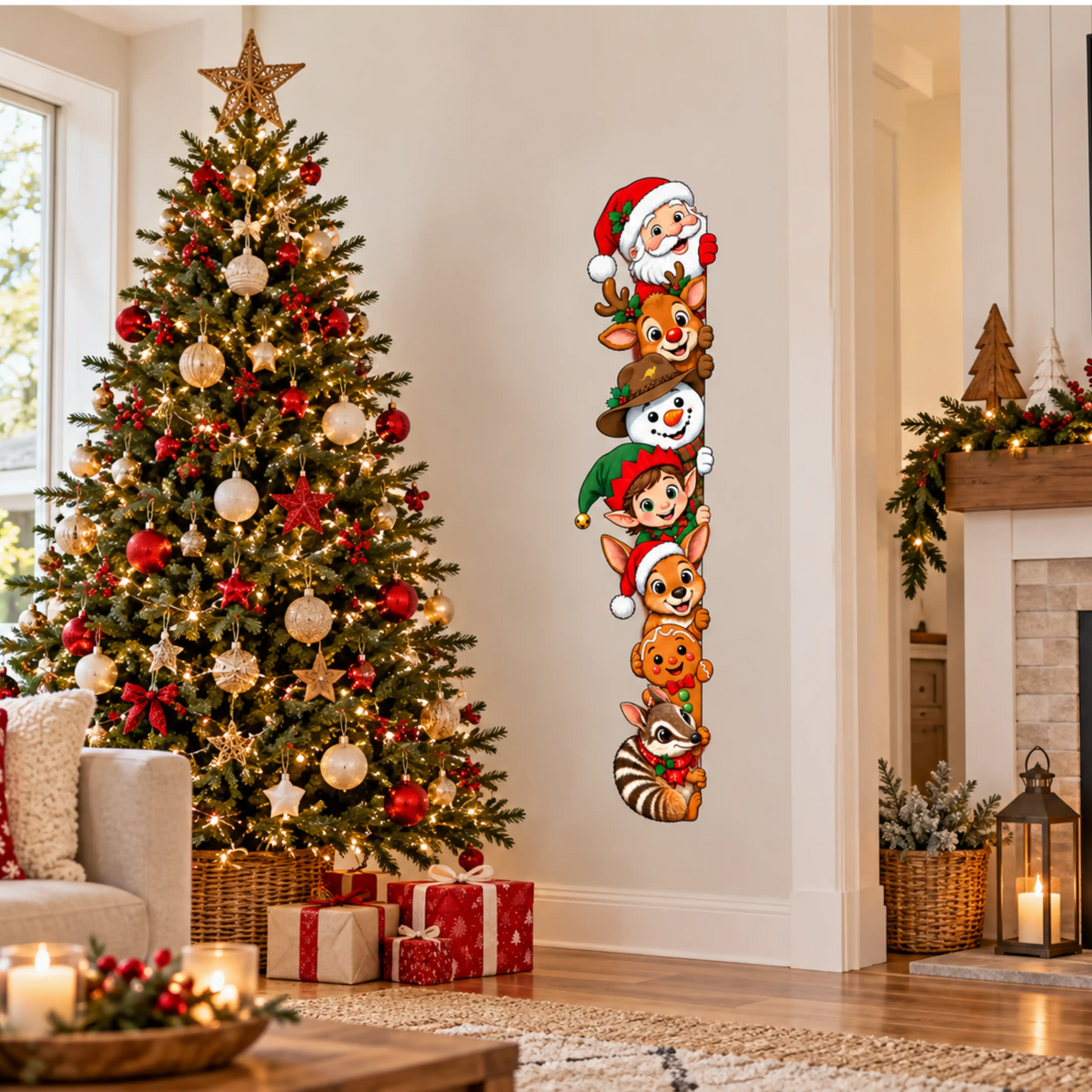 Christmas Peek-A-Boo Crew sticker