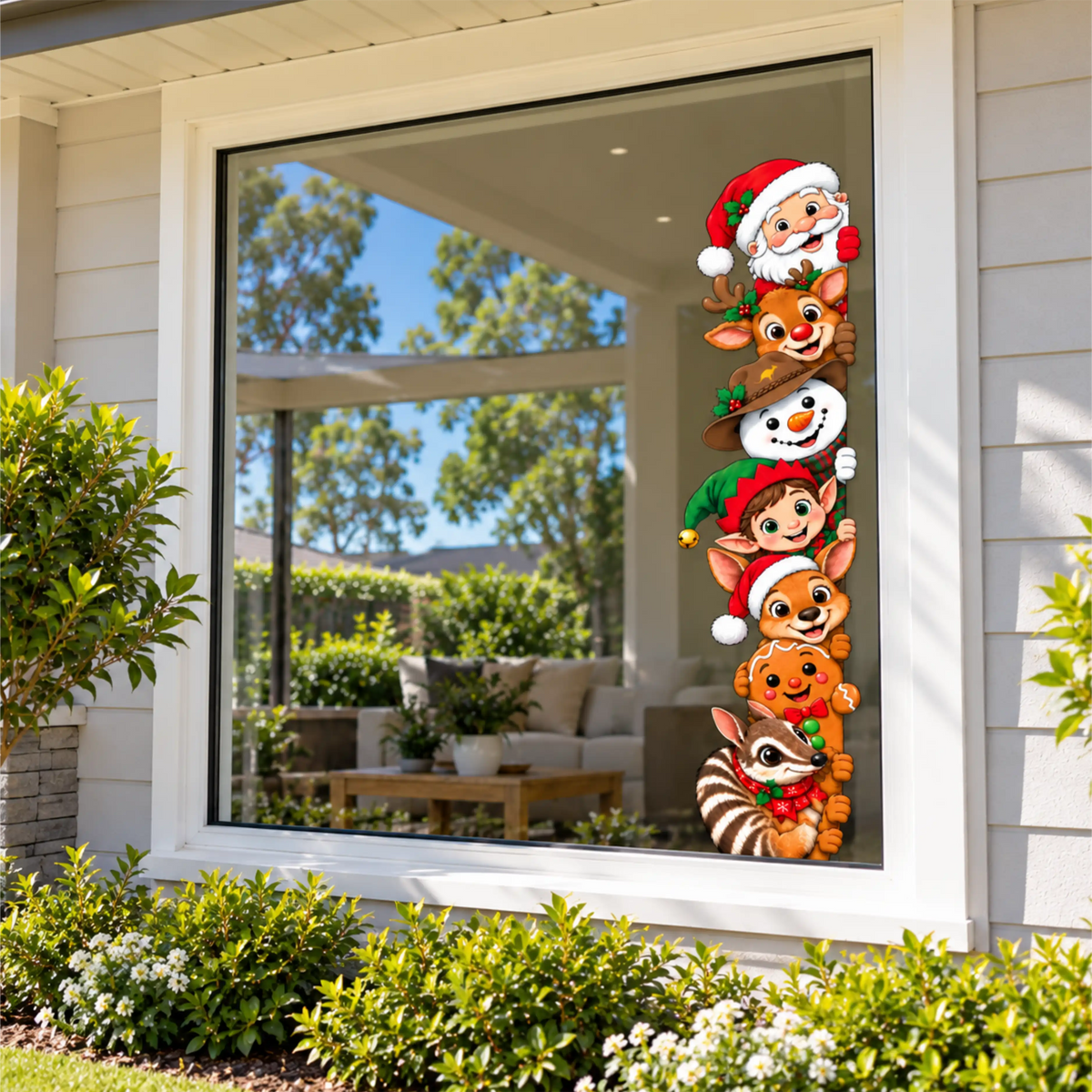 Christmas Peek-A-Boo Crew sticker