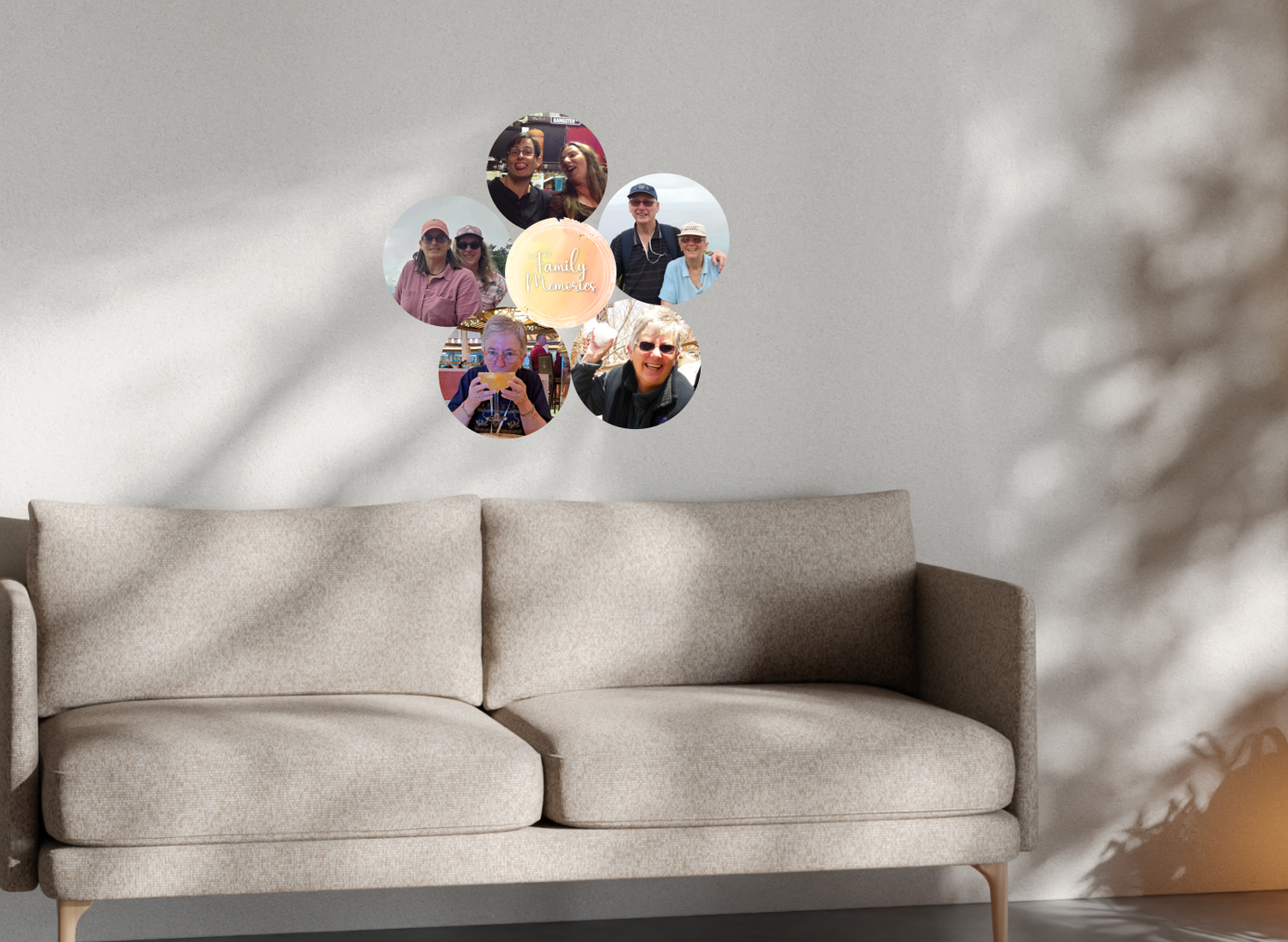 Family memory photo wall sticker