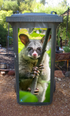 Possum wheelie bin sticker