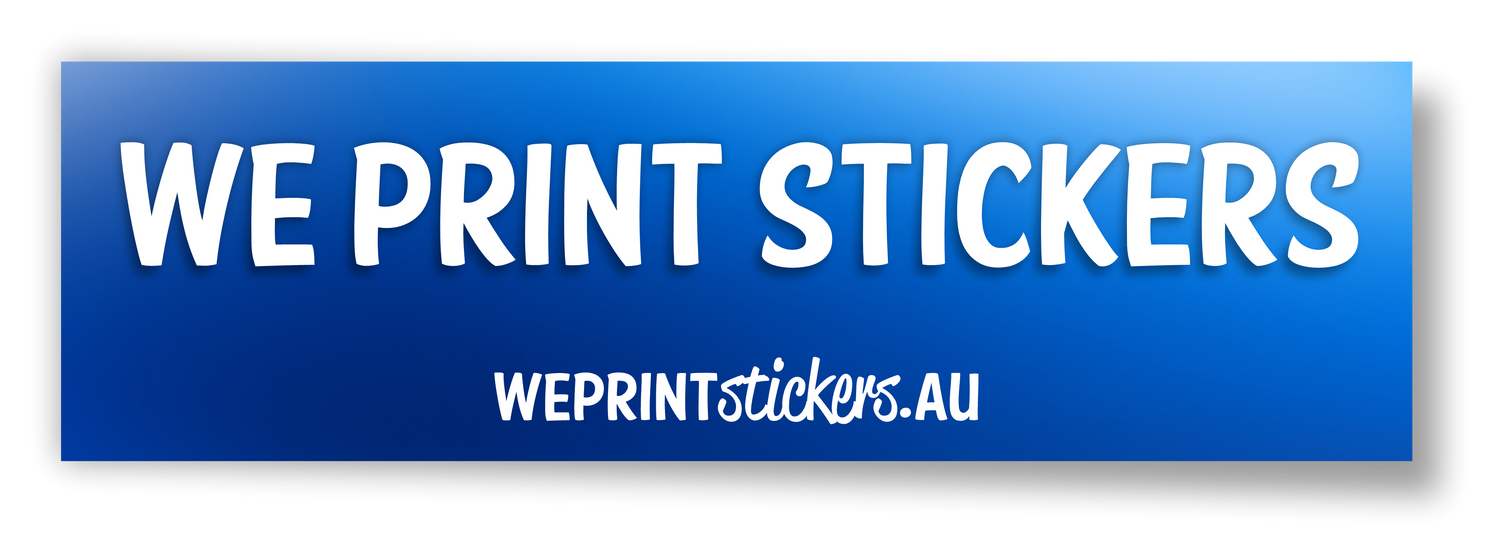 Laminated bumper stickers