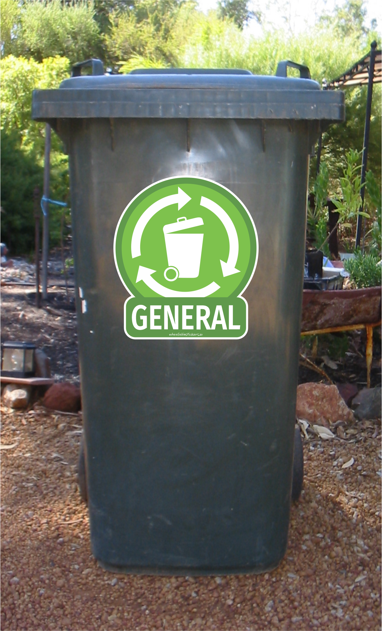 Waste bin description stickers for your wheelie bin