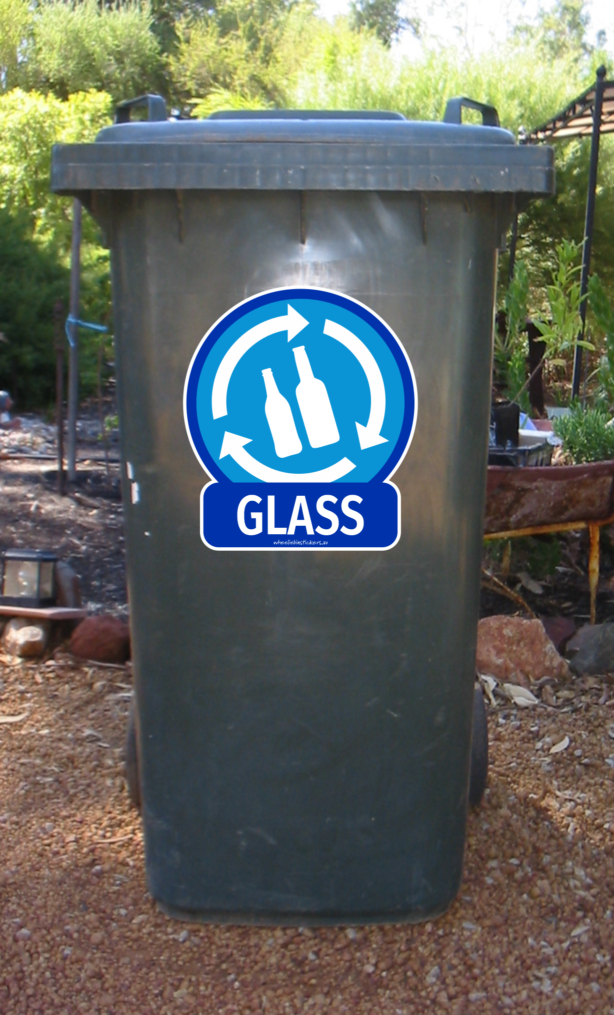 Waste bin description stickers for your wheelie bin