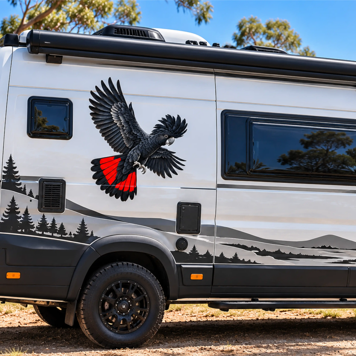 Right Sticker Design Country Storm Australia Map Sticker | Caravan Decal Australia