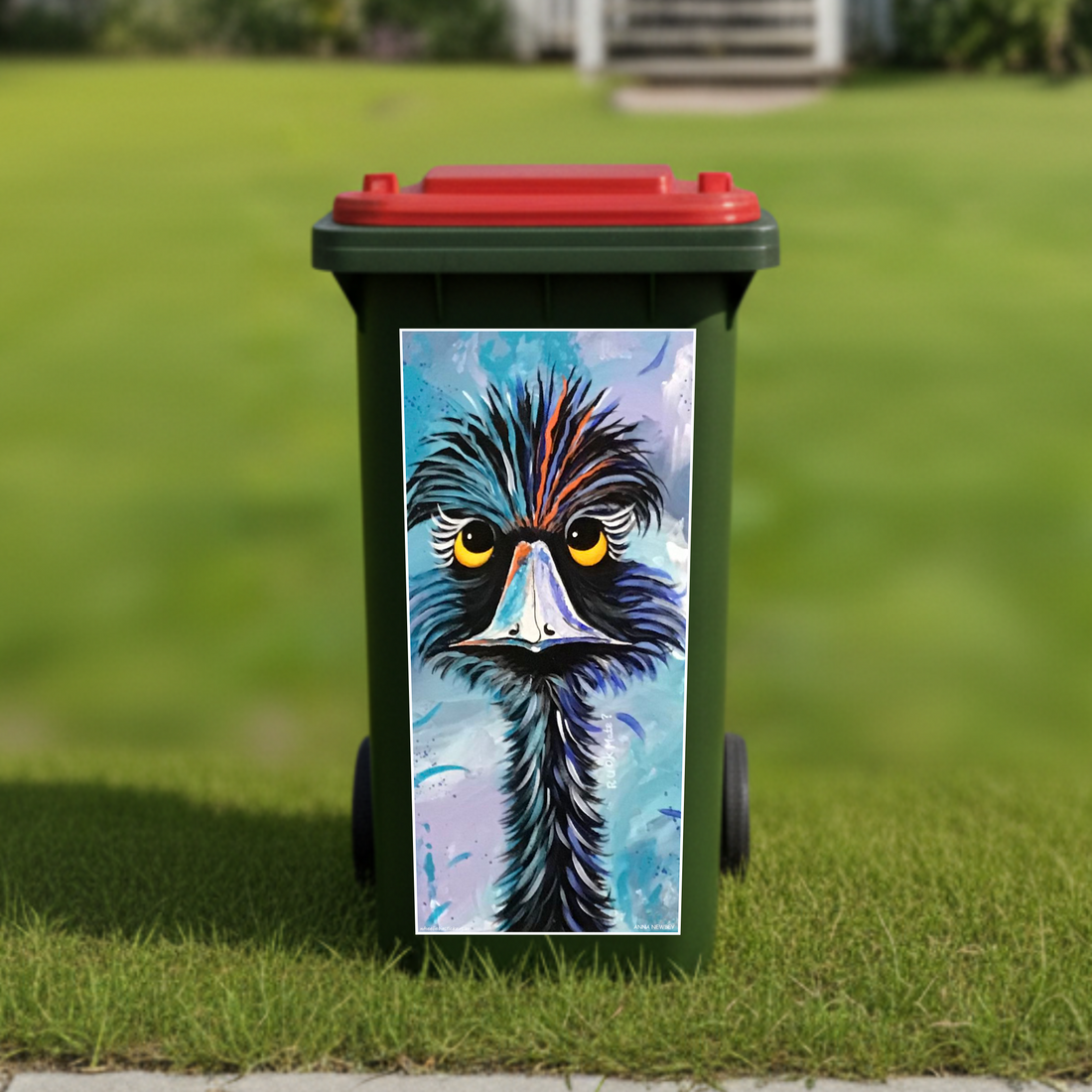RU OK? wheelie bin sticker