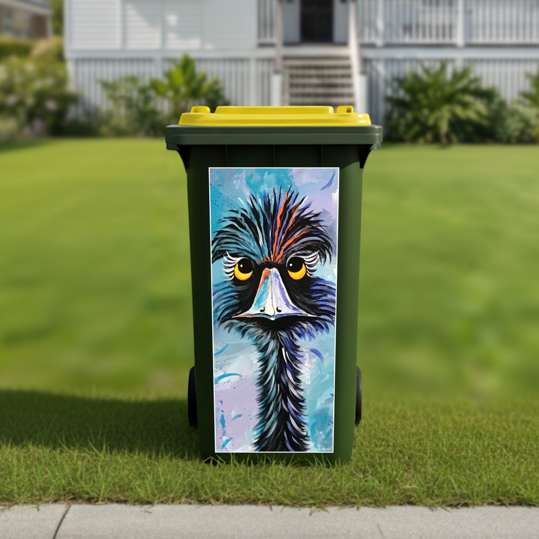 RU OK? wheelie bin sticker