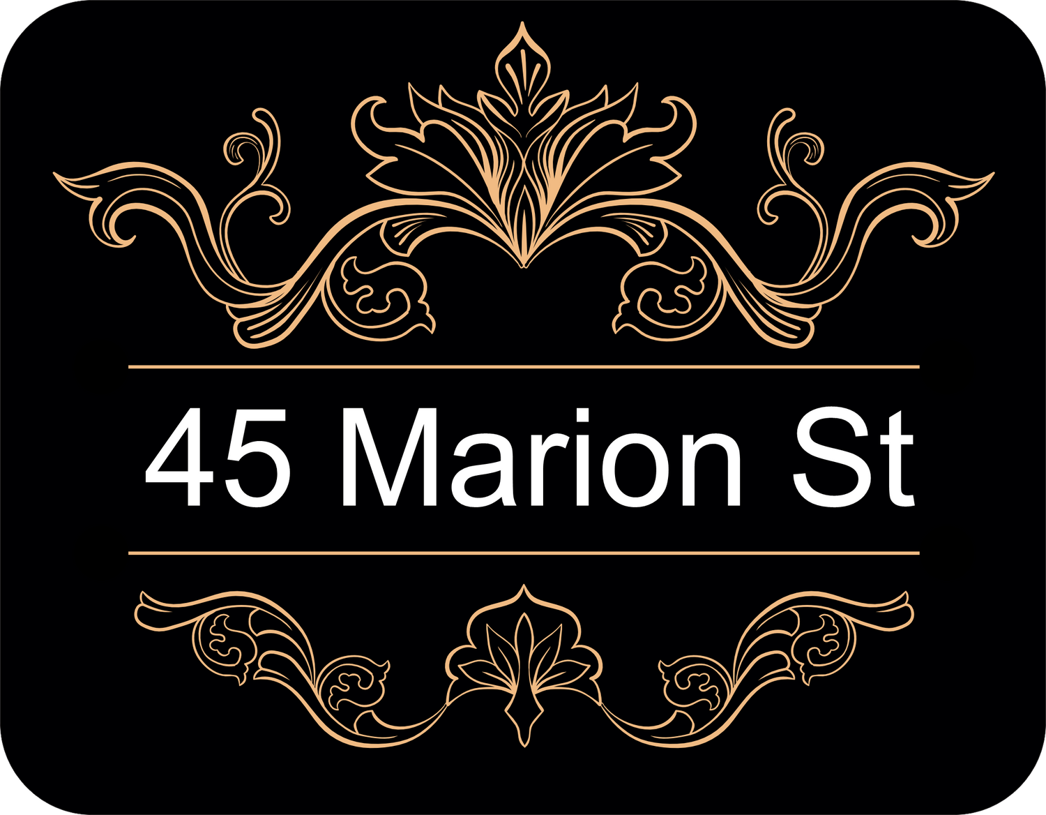 street with scroll patterns