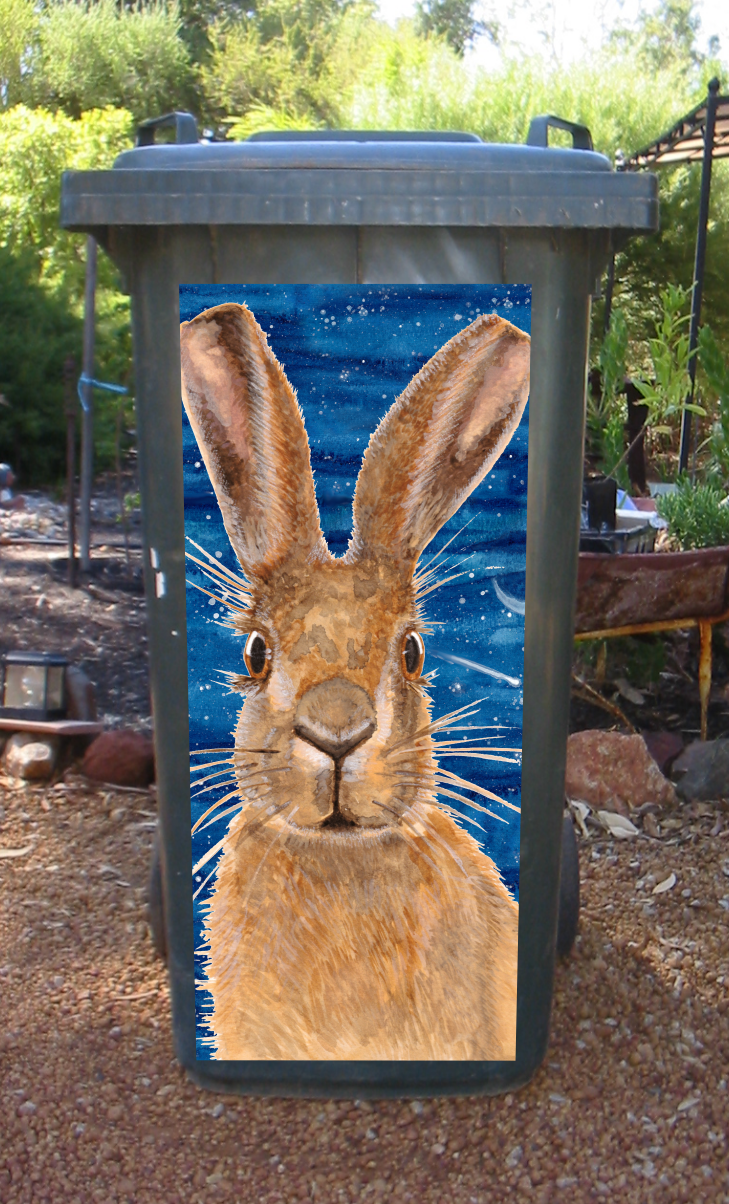 Henley Sticker Shenley the rabbit wheelie bin sticker