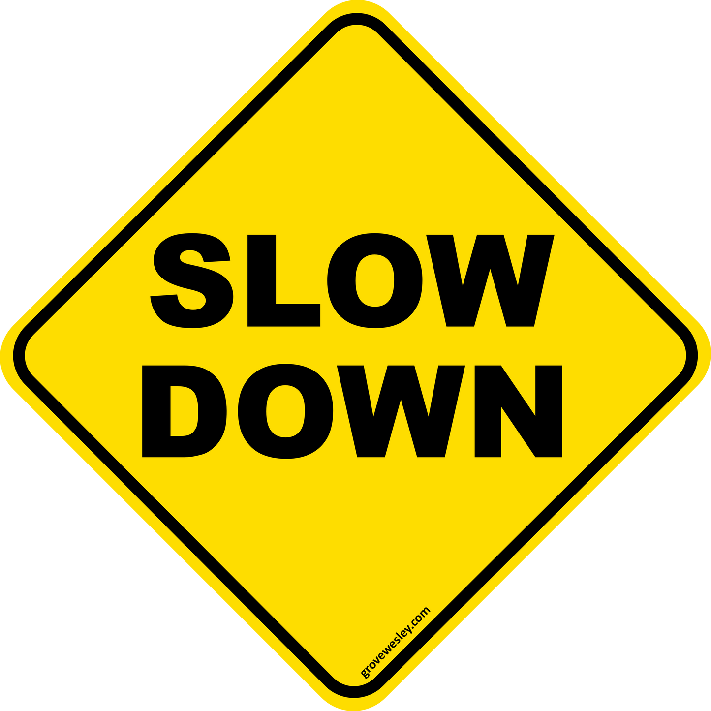 Slow down diamond stickers