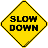 Slow down diamond stickers