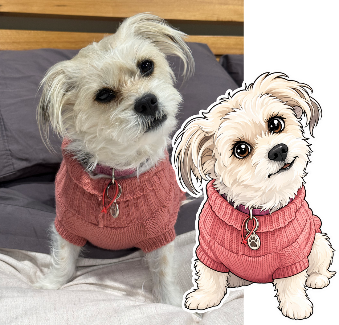 Your custom cartoon pet sticker