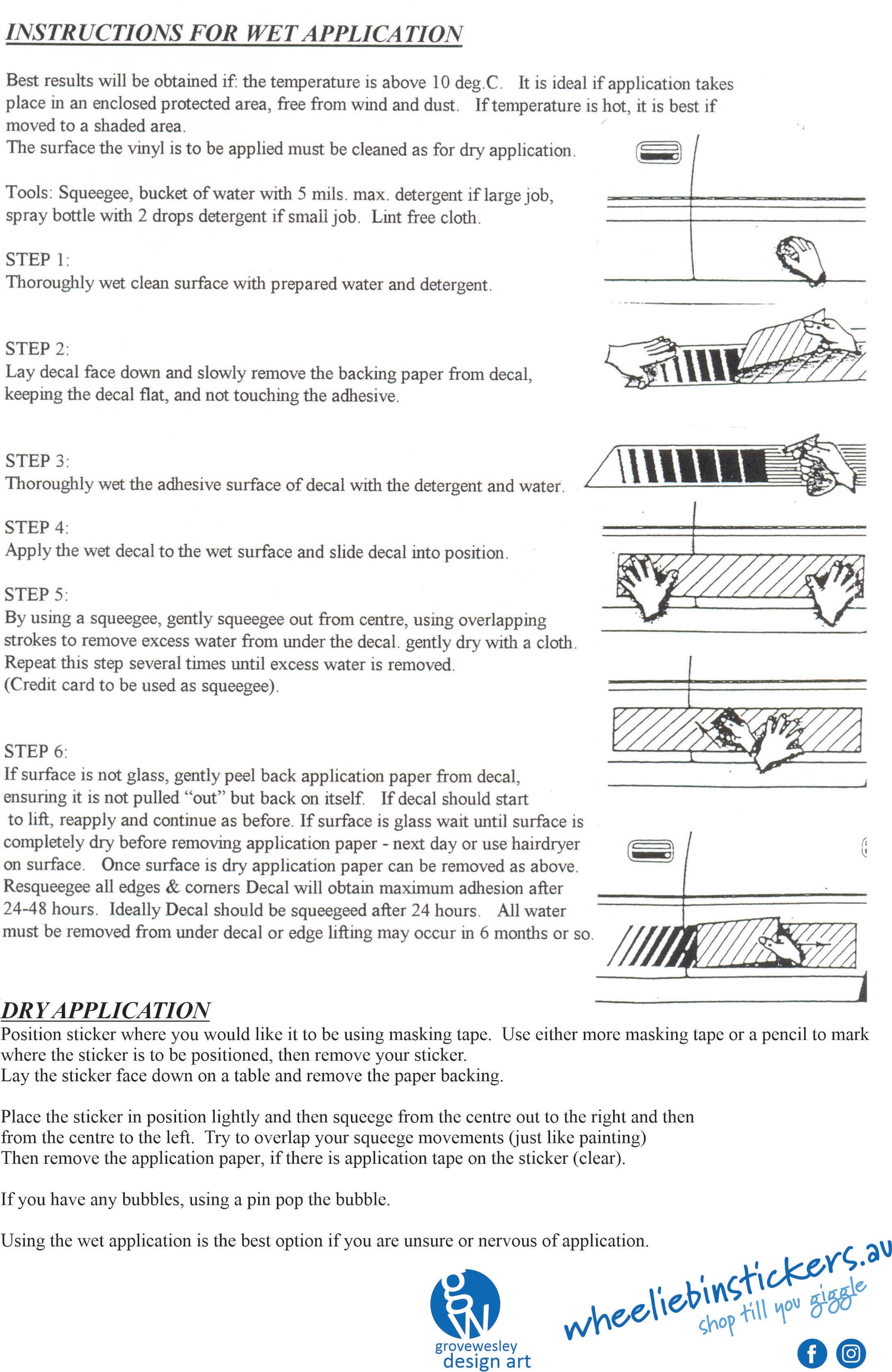 Graphics installation instructions