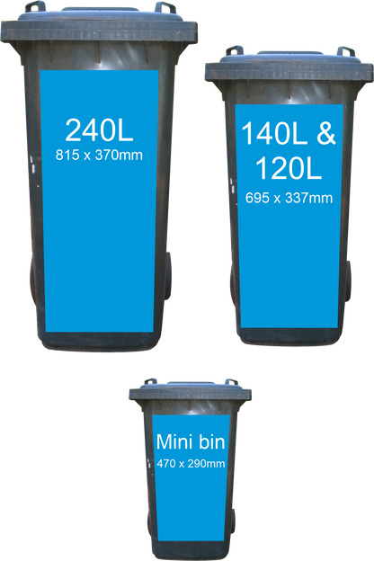 sizes in fence wheelie bin sticker