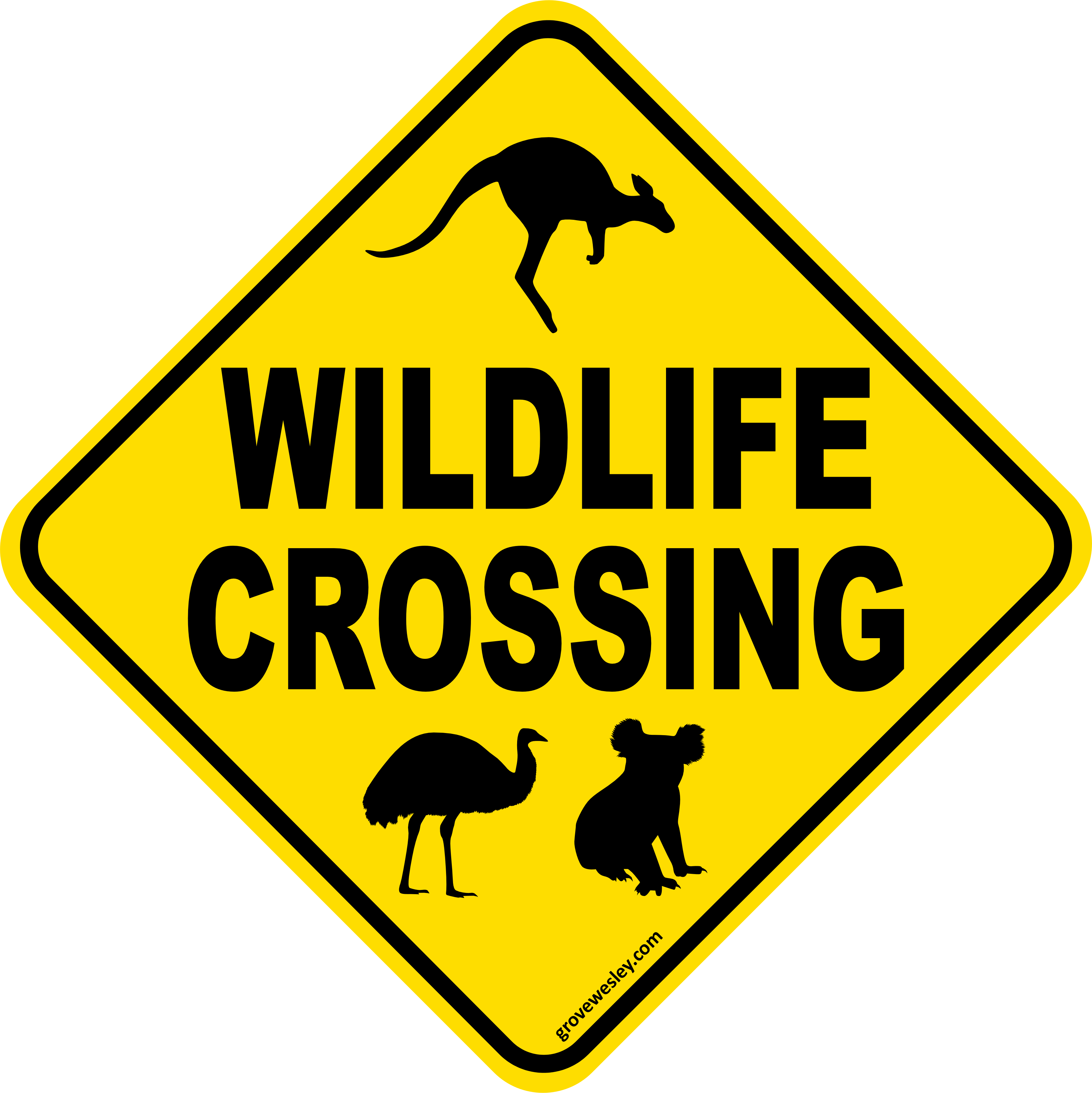 Wildlife and kids warning stickers for wheelie bins