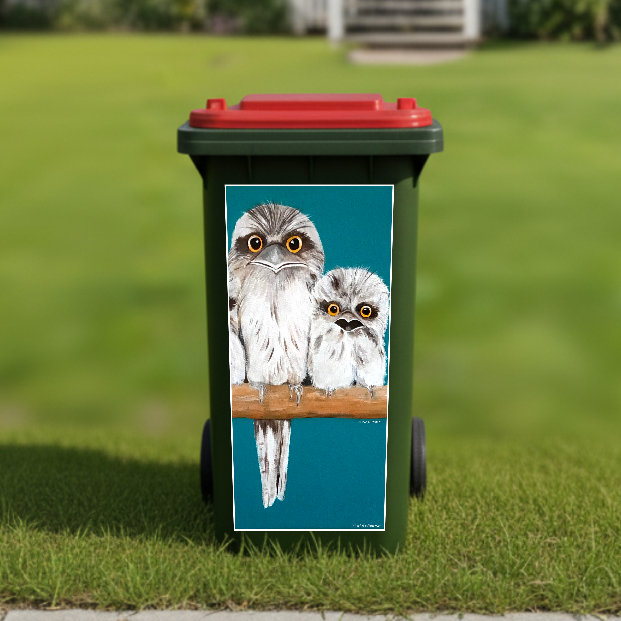 Wise ones wheelie bin sticker